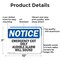 Signmission Exit Sign, Aluminum, 10 in W, 7 in H, Emergency Exit Only Audible Alarm Will Sound OS-2PACK-NS-A-710-L-11815 - alternate 3